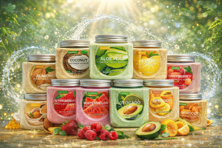 Sherbet Body Scrub – Fruit of Wokali ✨ <br> <span class='text-color-warm'>سيتوفر قريباً</span>