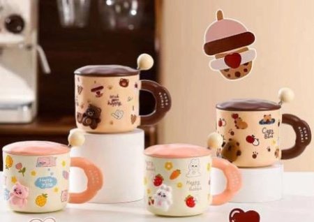 ☕ أكواب بتصميم كيوت ☕