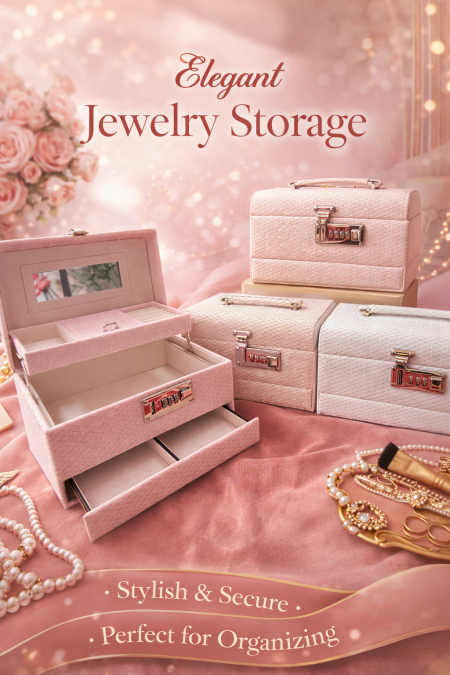 ✨ علبة مجوهرات أنيقة وفاخرة ✨