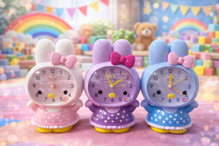 � ساعة أطفال بتصميم الأرنب اللطيف