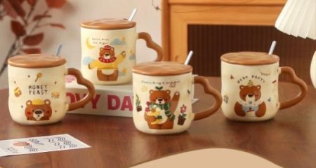 ☕ أكواب بتصميم كيوت ☕🍰