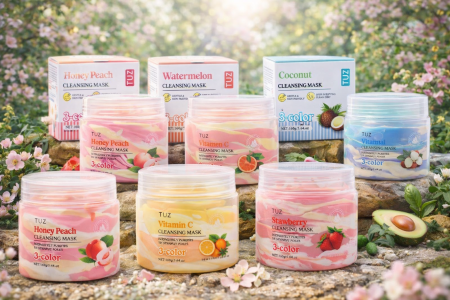 ماسك تنظيف الوجه ثلاثي الألوان من TUZ <br> <span class='text-color-warm'>سيتوفر قريباً</span>