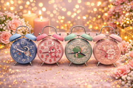 ساعات منبّه مميّزة بتصاميم كرتونية لطيفة تناسب الأطفال