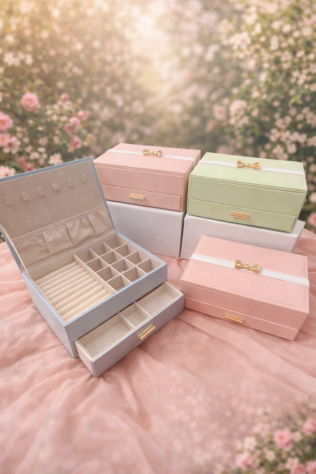 � علبة مجوهرات فاخرة بتصميم أنيق