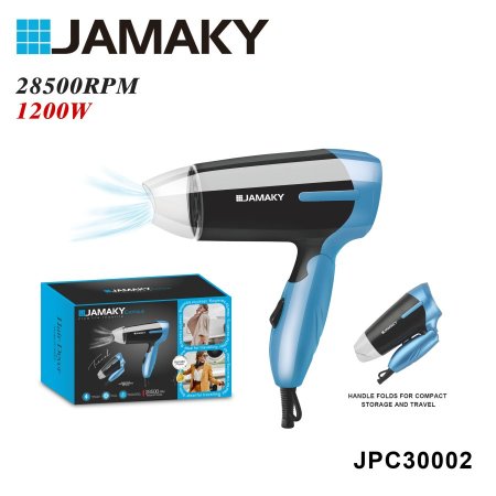 � مجفف شعر JAMAKY القابل للطي الاختيار العملي للسفر والاستخدام اليومي ✈️