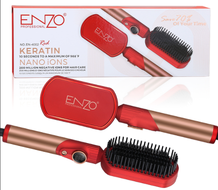 فرشاة فرد شعر كهربائية بالكيراتين والأيونات من ENZO