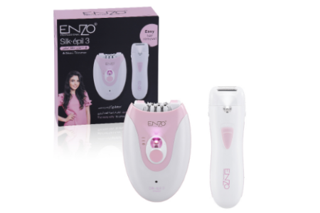 جهاز إزالة شعر كهربائي مع ماكينة تشذيب إضافية