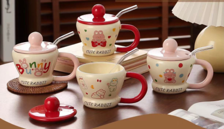 أكواب خزفية